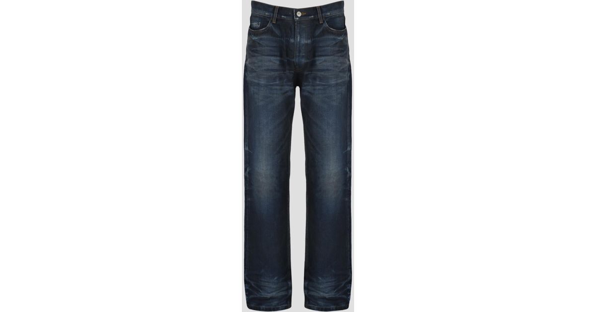 Balenciaga Normal Fit Denim Trousers in Blue for Men | Lyst UK