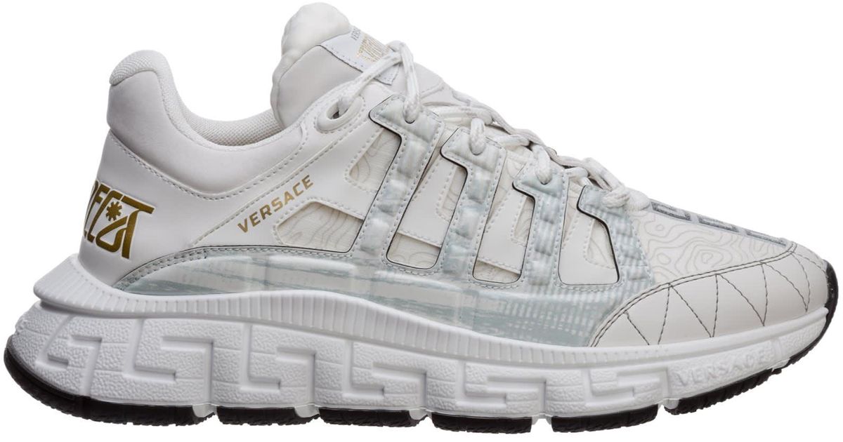 Versace Synthetic Trigreca Sneakers in White for Men | Lyst