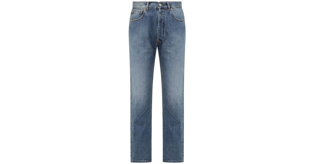 Nick Fouquet Jeans With Embroidery in Blue for Men | Lyst UK
