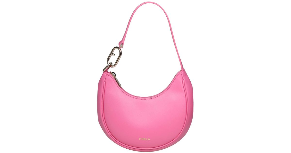 Furla Shoulder Bag In Soft Calfskin in Pink | Lyst