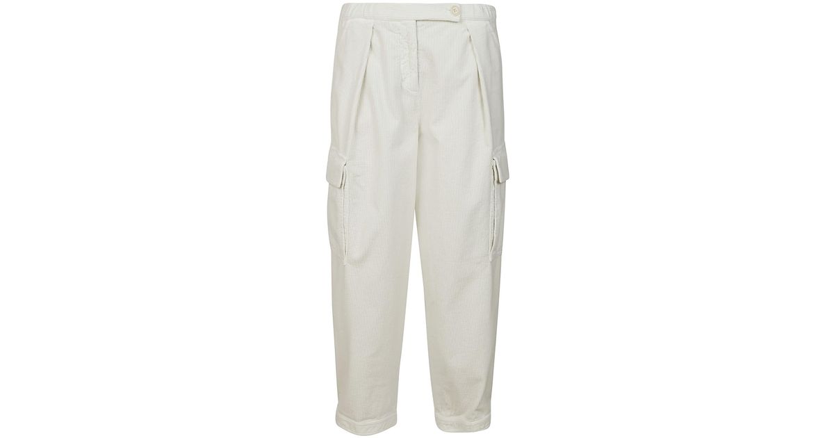 Aspesi Trouser in Natural (White) - Save 16% | Lyst