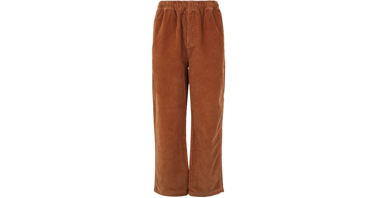 Stussy Cotton Wide Wale Cord Beach Pant in Brown for Men | Lyst