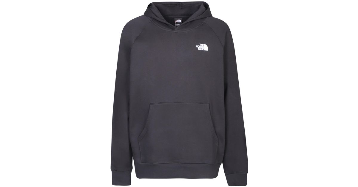 The North Face Chest Logo Black Hoodie in Blue for Men Lyst