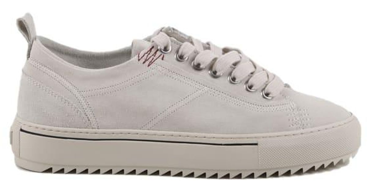Represent Suede Alpha Low White Sneakers for Men | Lyst