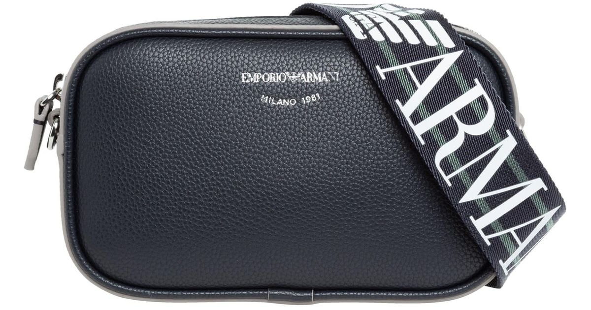 Emporio Armani Crossbody Bag in Blue Lyst