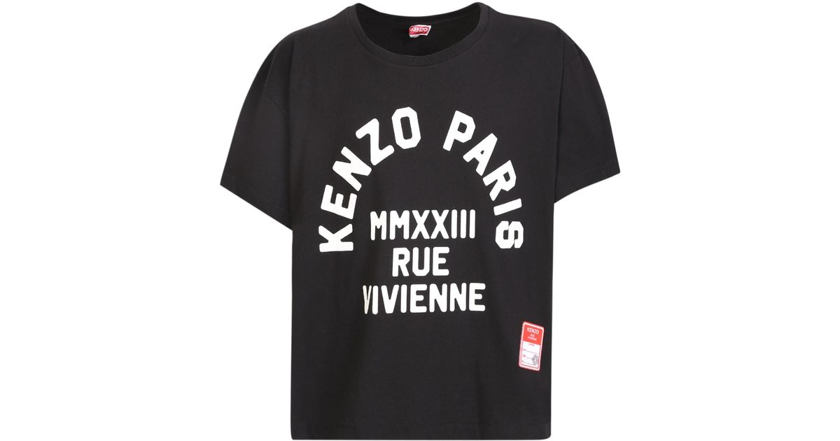 KENZO Black Rue Vivienne T-shirt for Men | Lyst
