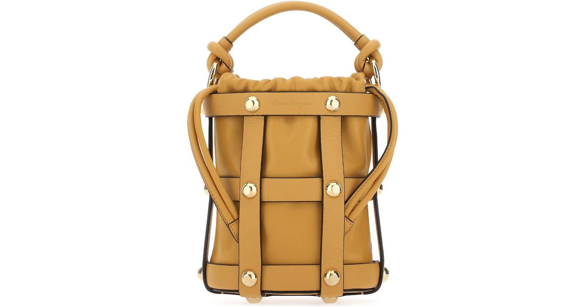 【関税&送料込】Salvatore Ferragamo Borsa F.Cage Small Ferragamo Salvatore Borsa F.Cage Small in Metallic | Lyst
