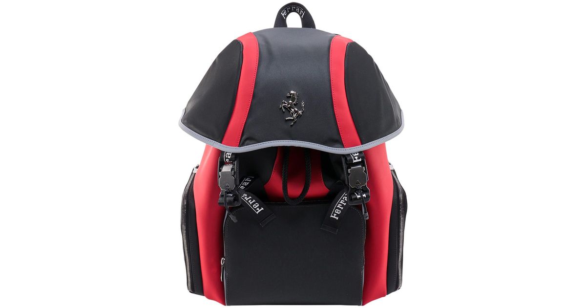 Ferrari Backpack in Red for Men | Lyst
