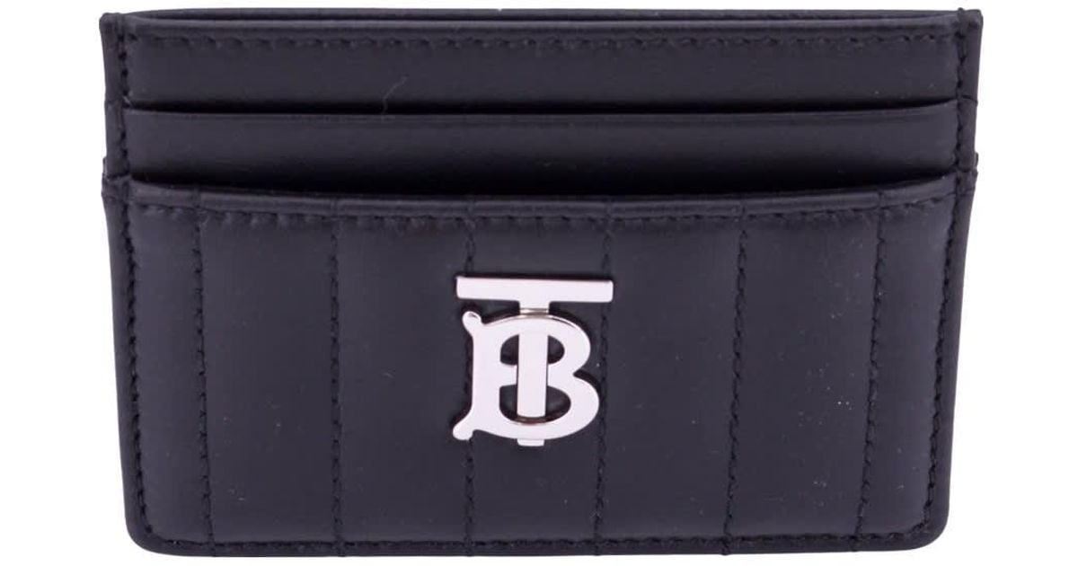 Burberry Card Holder in Blue | Lyst