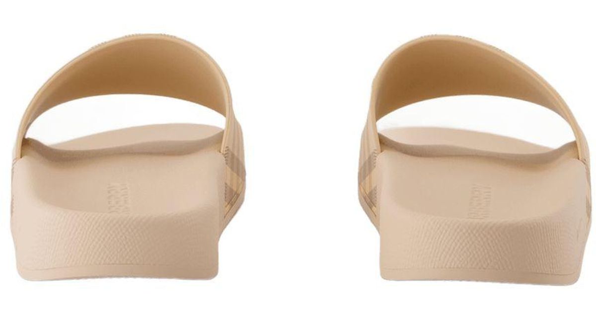 Burberry Burberry Slide in Metallic | Lyst