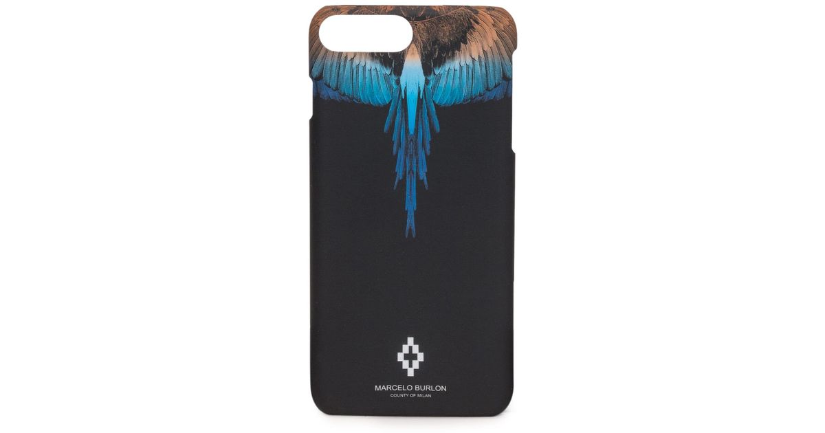 omhyggeligt Myrde Giftig Marcelo Burlon Wings Iphone 8 Plus Case in Blue for Men | Lyst
