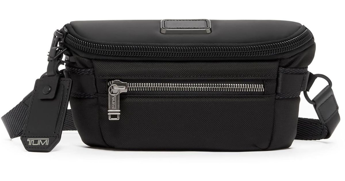 Tumi Alpha Bravo Classified Waist Pack in Black for Men Lyst