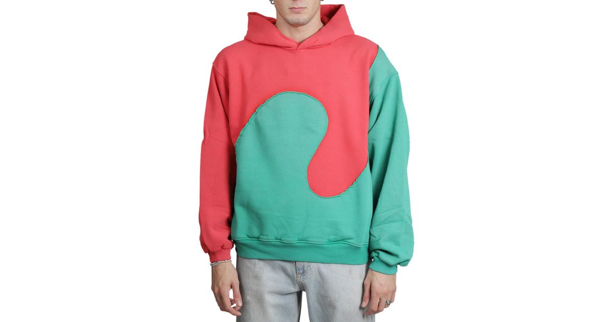 ERL FW22 HOODIE (ERL05T017_RED/GREEN) - protekseg.com.br