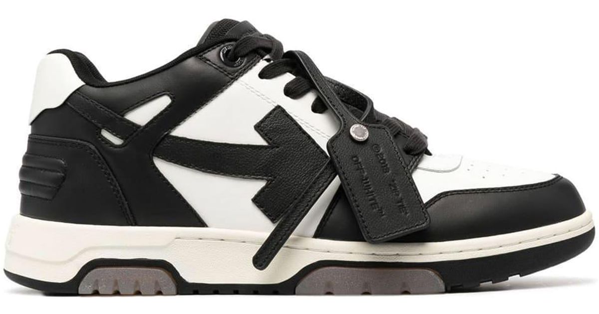 Off-White c/o Virgil Abloh Out Of Office Calf Leather in Black White ...