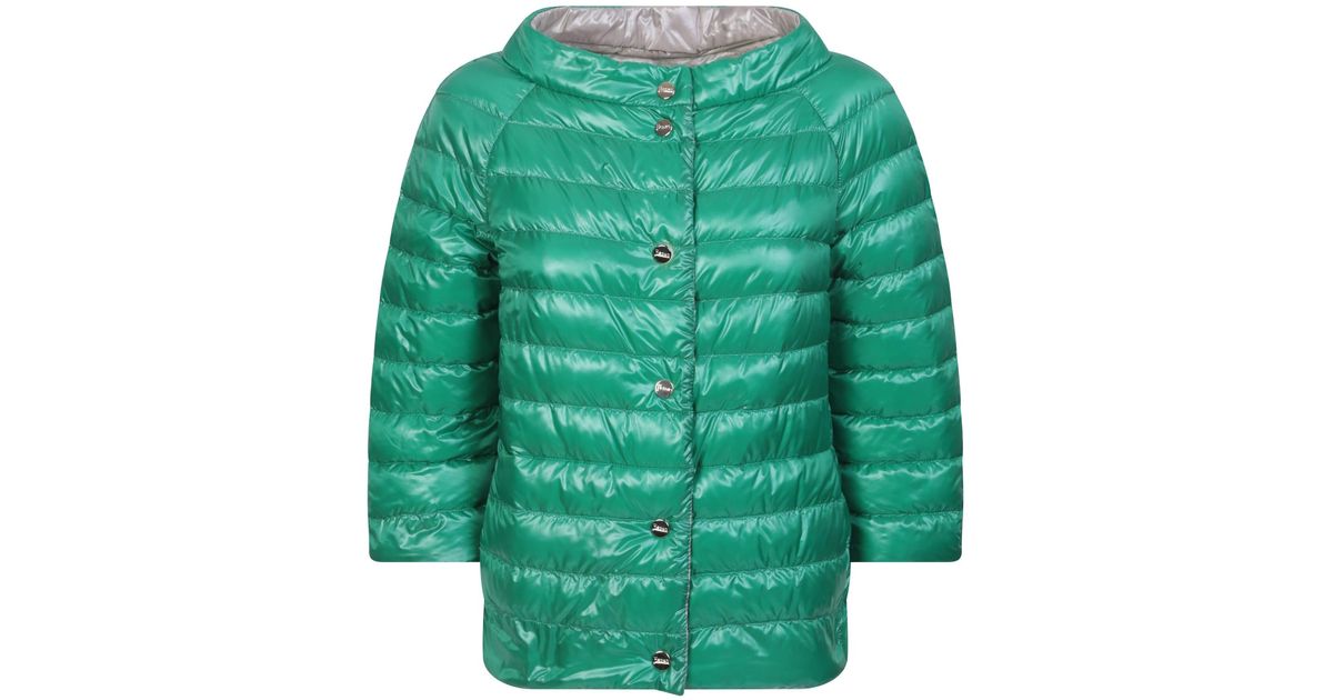 Herno Short Padded Jacket From Features A Reversible Design For An ...