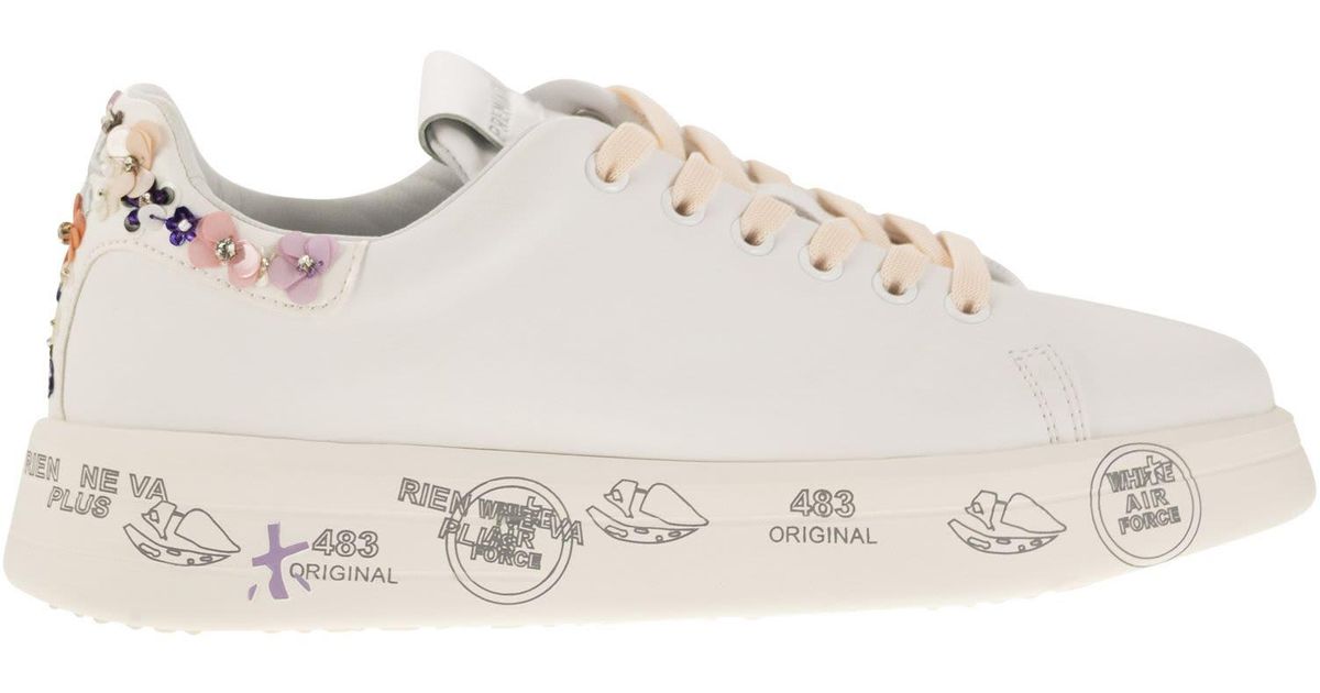 Premiata Belle leather mules - White