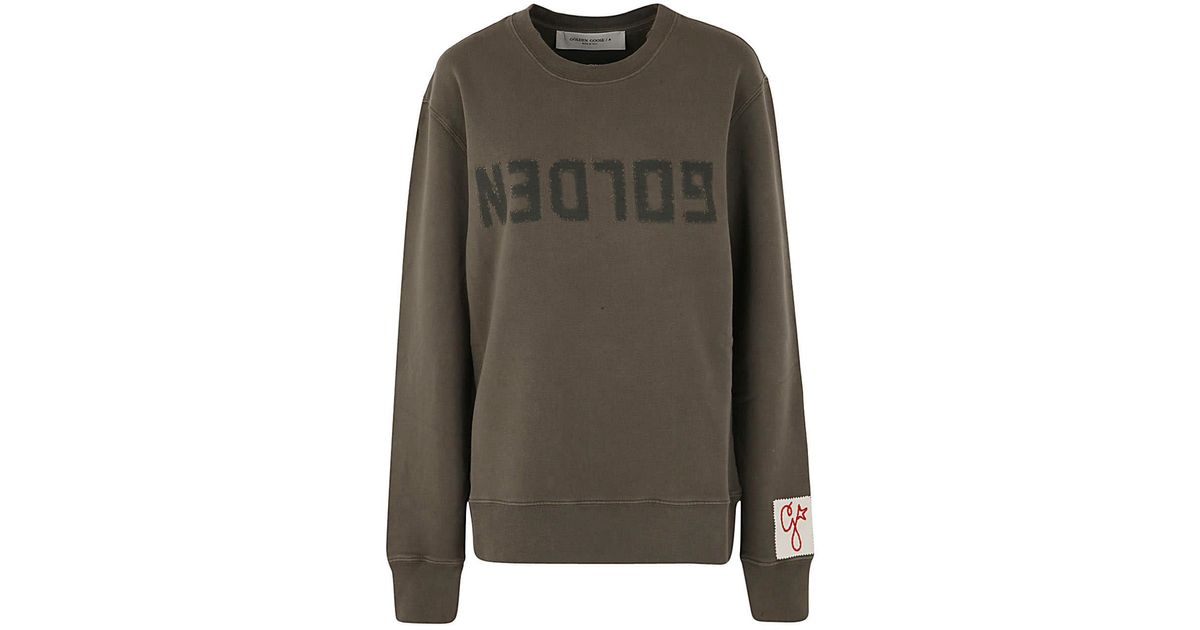 Golden Goose Golden M S Regular Sweatshirt Distressed Cotton