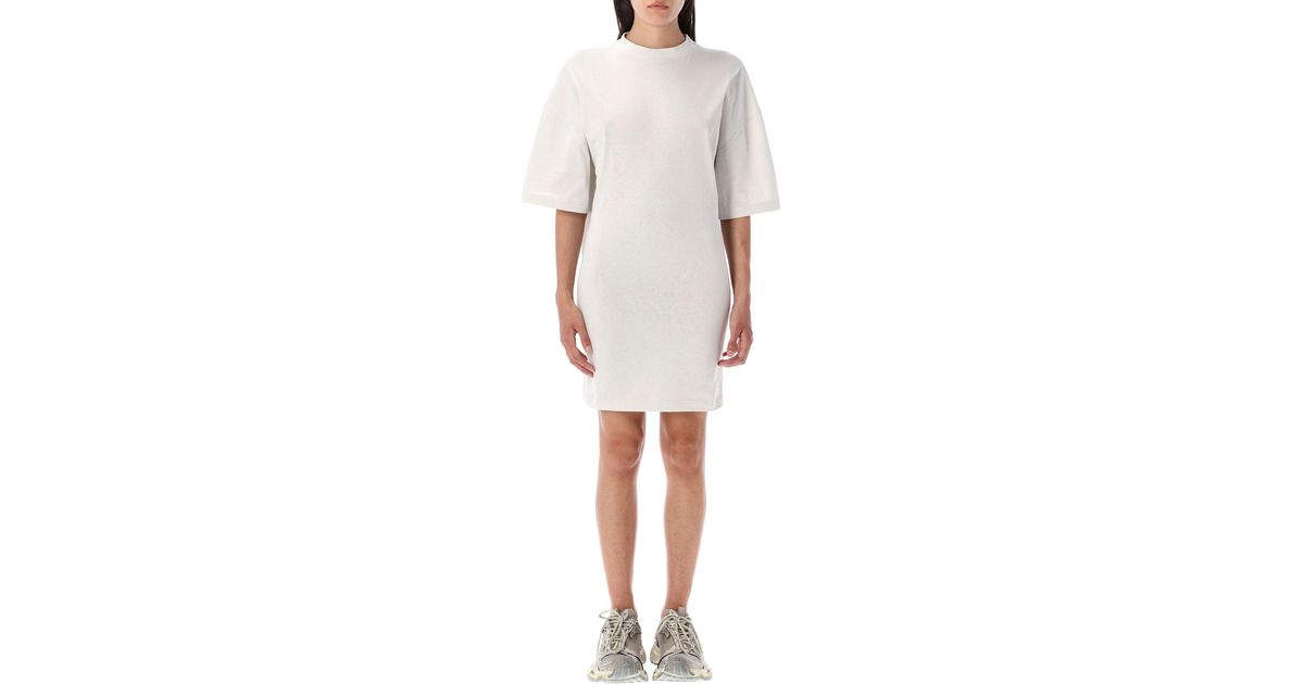 green emerald velvet dress Women's Softest T-Shirt Dress S / Cement Grey