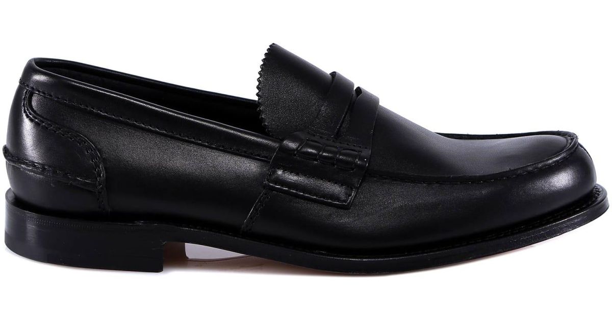Church's Leather Pembrey Loafer in Black for Men | Lyst