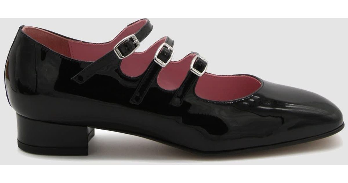 CAREL PARIS Leather Ariana Flats in Black Lyst