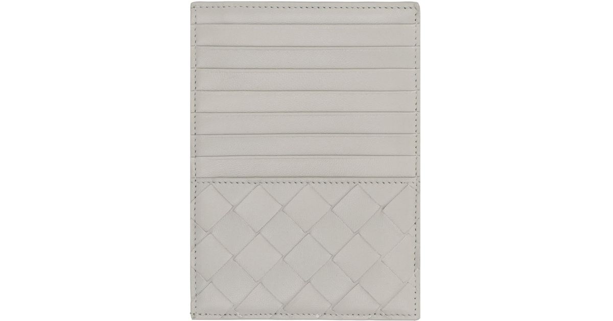 Bottega Passport Holder in Grey Lyst UK
