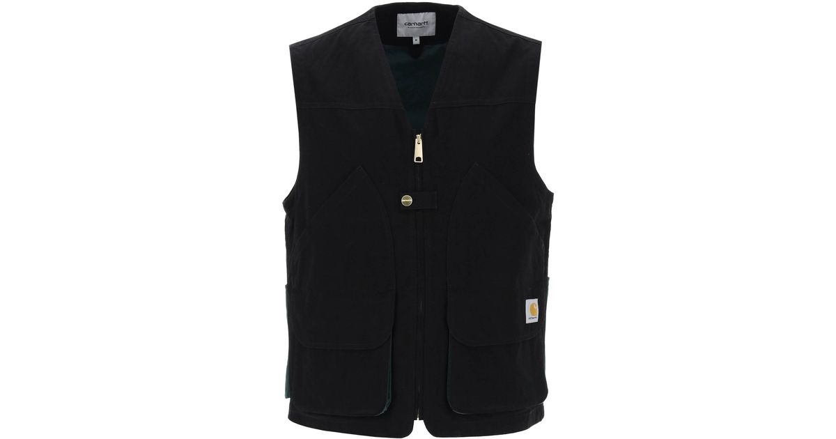 Carhartt WIP 'heston' Utility Vest in Black for Men Lyst