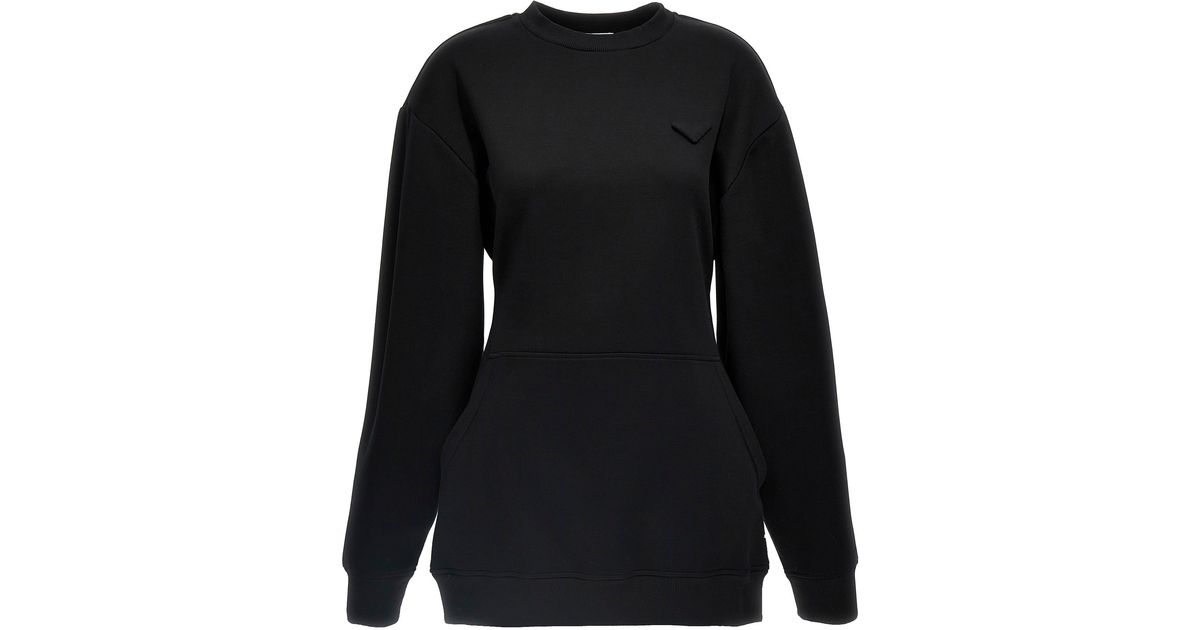 ワンピース PRADA Logo sweatshirt dress Prada Logo Sweatshirt Dress | italist