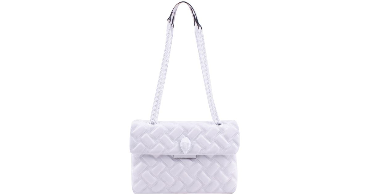 Kurt Geiger Leather Shoulder Bag in White Lyst UK