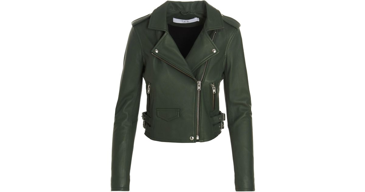 Iro green hot sale leather jacket