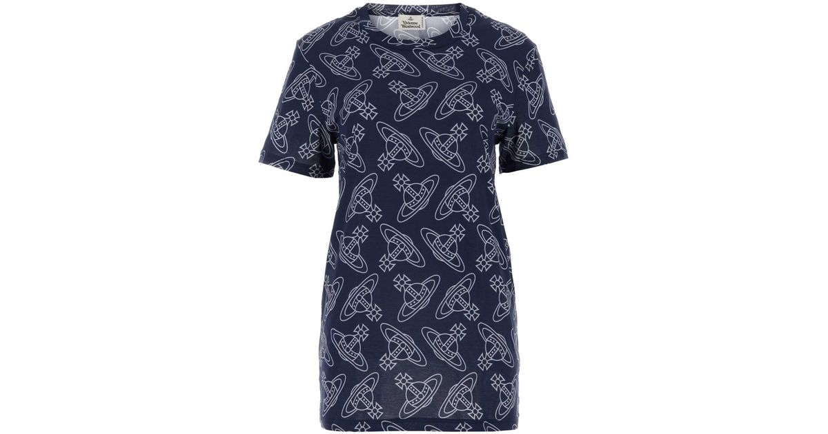 Vivienne Westwood Printed Cotton Underwear T-shirt in Blue | Lyst