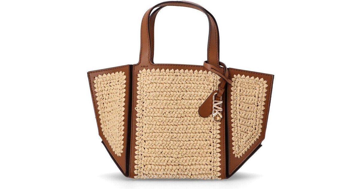 【MICHAEL KORS】Jordi Small Hand-Crocheted Leather Tote Bag Jordi Small Hand-Crocheted and Leather Tote Bag | Michael