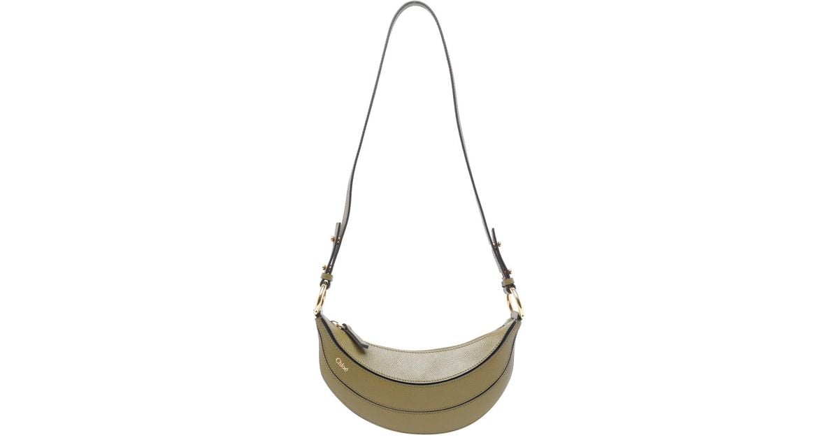 ショルダーバッグ・ポシェット CHLOE BANANA SHOULDER BAG Banana Small leather shoulder bag in black - Chloe | Mytheresa