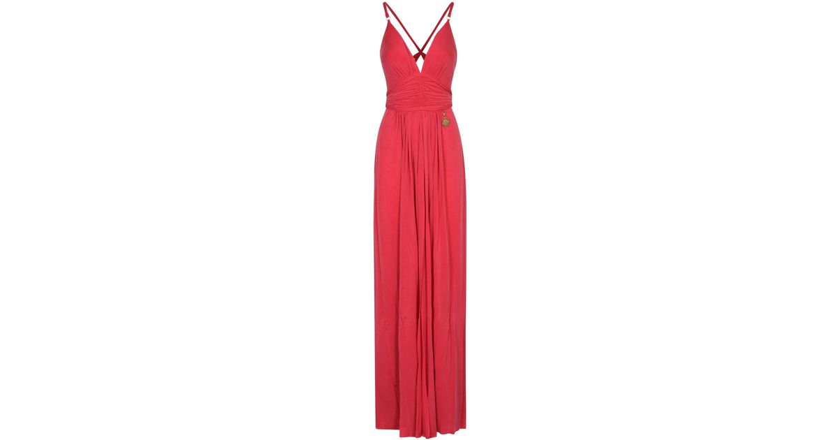 Elisabetta Franchi Red Carpet Dress With Intertwined Straps | Lyst