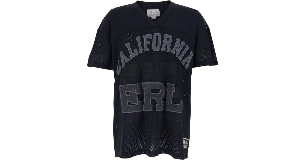 ERL T-Shirt V-Neck Cotton in Black for Men | Lyst