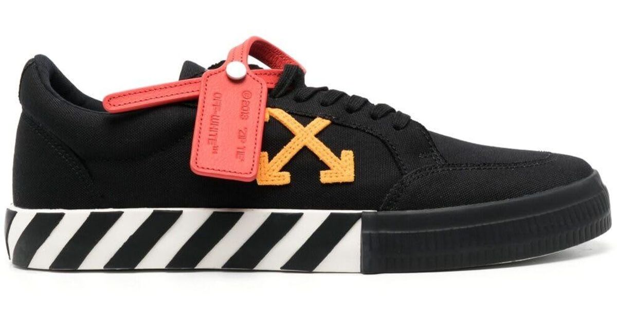Off-White c/o Virgil Abloh Off-white Vulcanized Canvas Low Top Sneakers ...