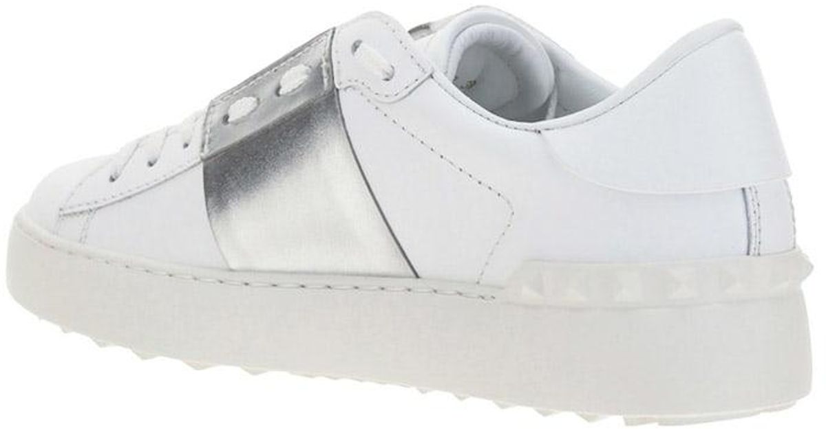 shegoes calfskin and split leather sneaker