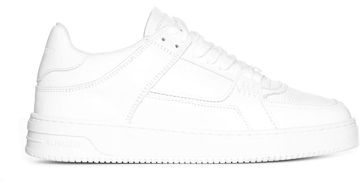 Represent Apex Leather Sneakers in White for Men Lyst