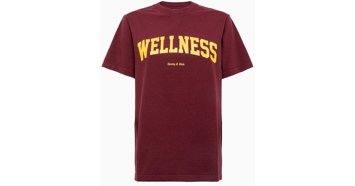 Sporty & Rich Sporty And Rich Wellness Ivy Tshirt in Red Lyst