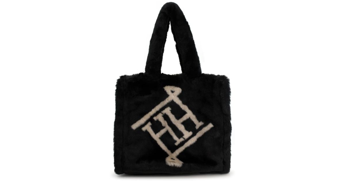 Herno Tote Bag In Pelliccia in Black | Lyst