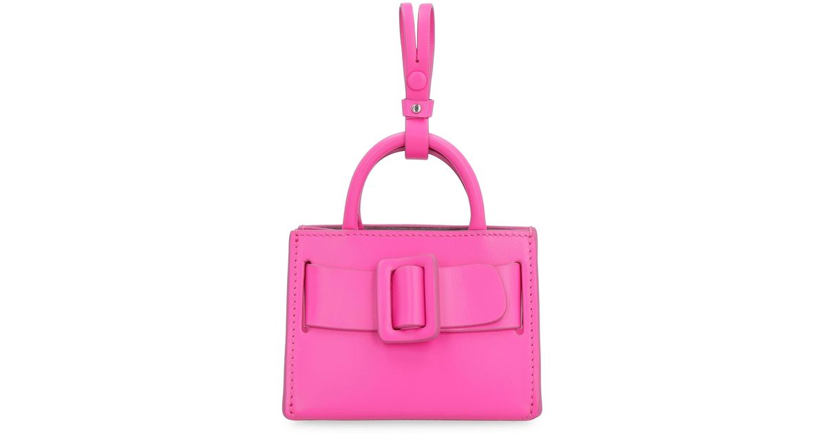 Boyy Bobby Charm Leather Mini Bag in Fuchsia (Pink) | Lyst