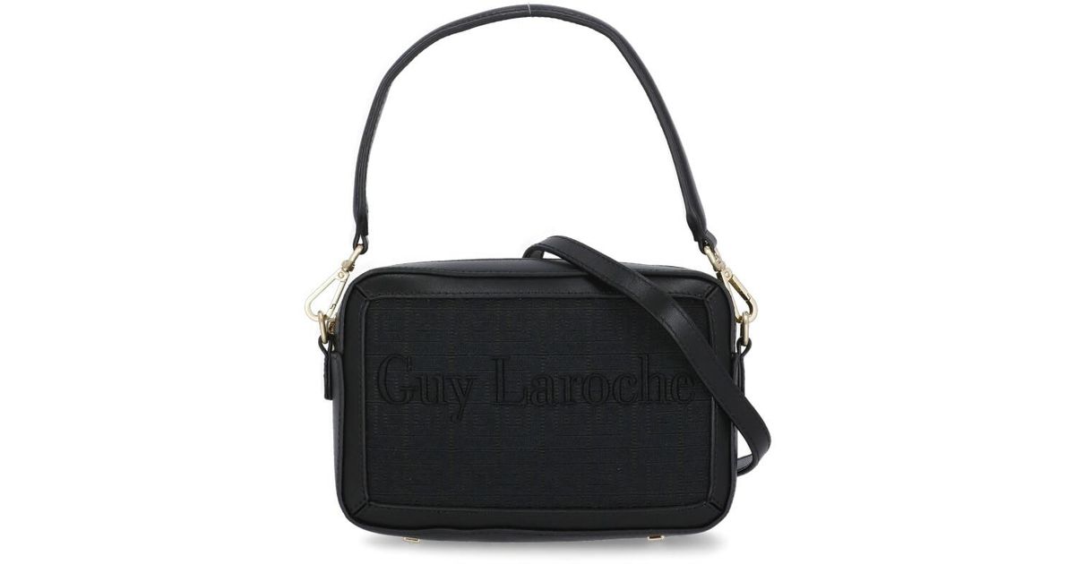 Guy Laroche Logoed Shoulder Bag in Black
