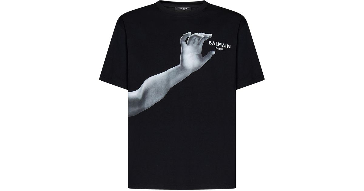 Balmain Paris T-shirt in Black for Men | Lyst UK