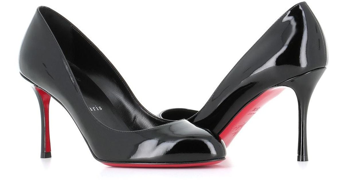 Christian Louboutin Leather Décolleté Dolly Pump 85 in Black Lyst