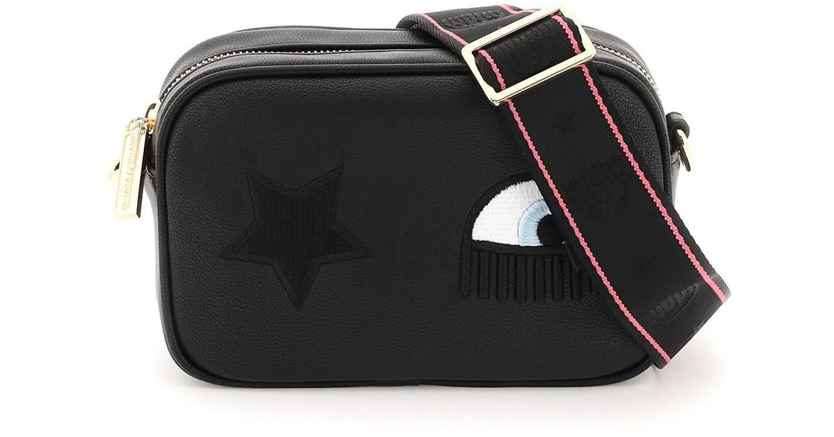 Chiara Ferragni Eyestar Camera Bag in Black | Lyst