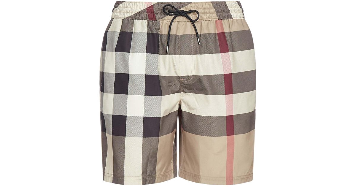 Burberry Swimwear in Natural for Men Lyst