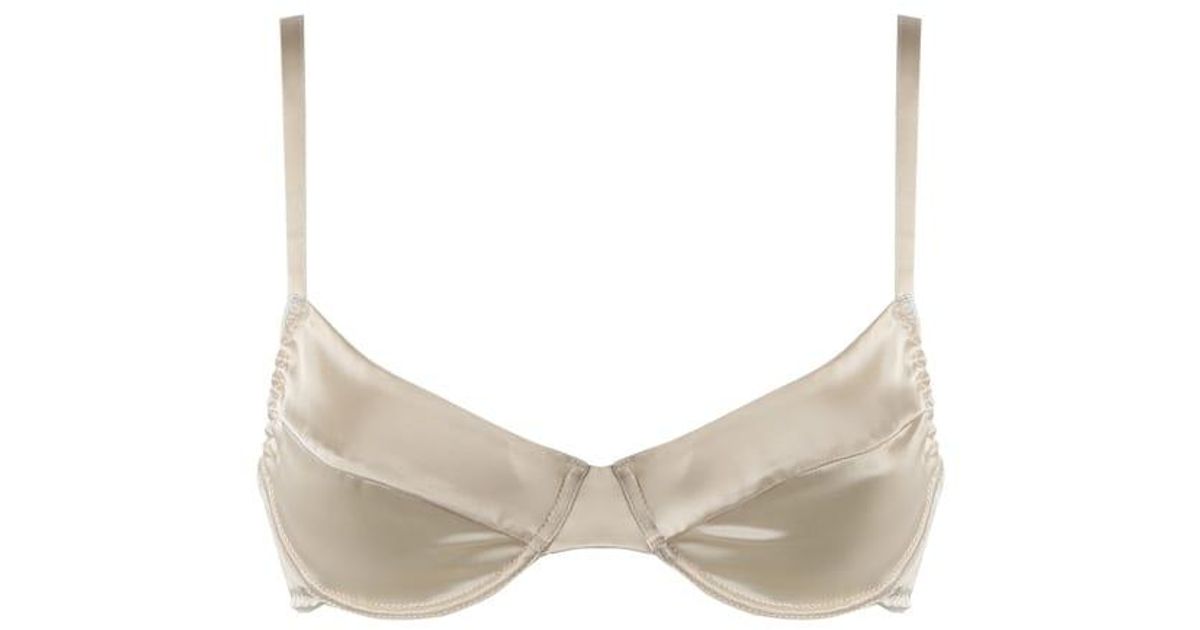 Miu Miu Synthetic Bra With Elastic Bands in Sand (White) Lyst