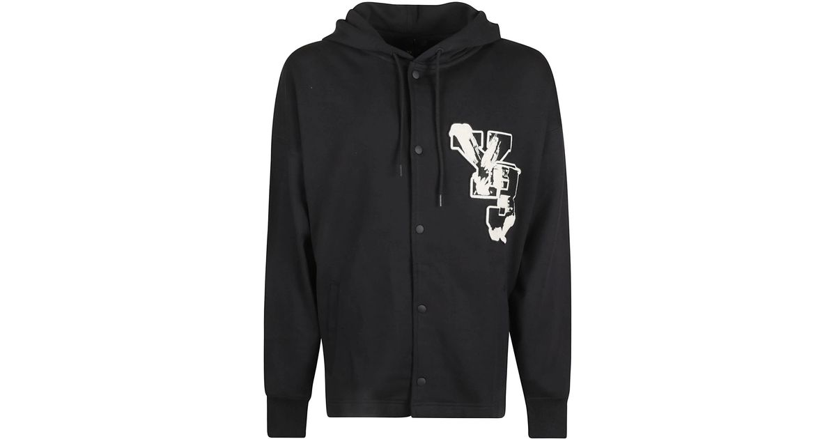 Y-3 Gfx Ft Hoodie in Black for Men | Lyst