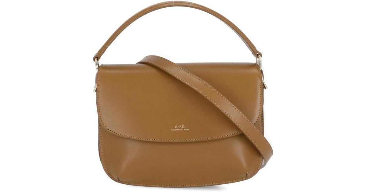 A.P.C. Sarah Shoulder Bag in Brown | Lyst