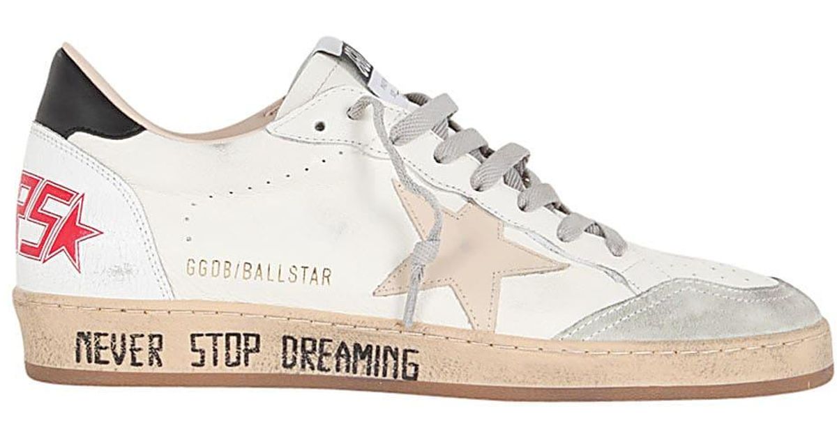Golden Goose Ball Star Nappa Upper Leather Star And Heel Crack Leather ...
