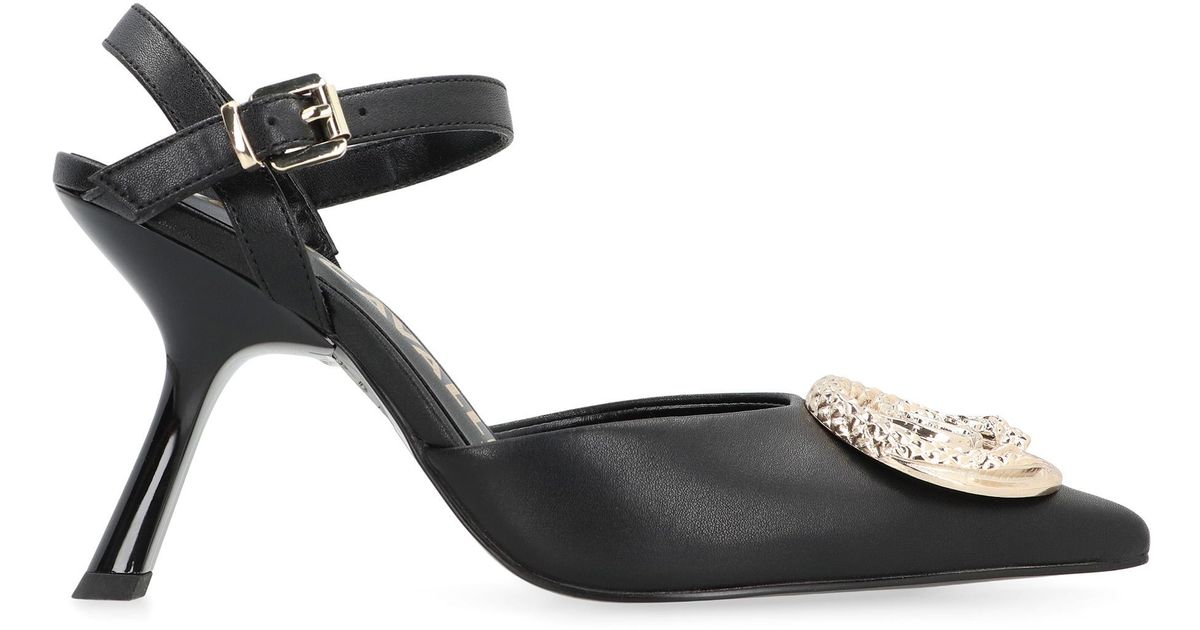 Just CAVALLI Leather Strap Sandals Just Cavalli Lady J Sandal - Black - Women|78RA3S63ZSA29899 main image 2